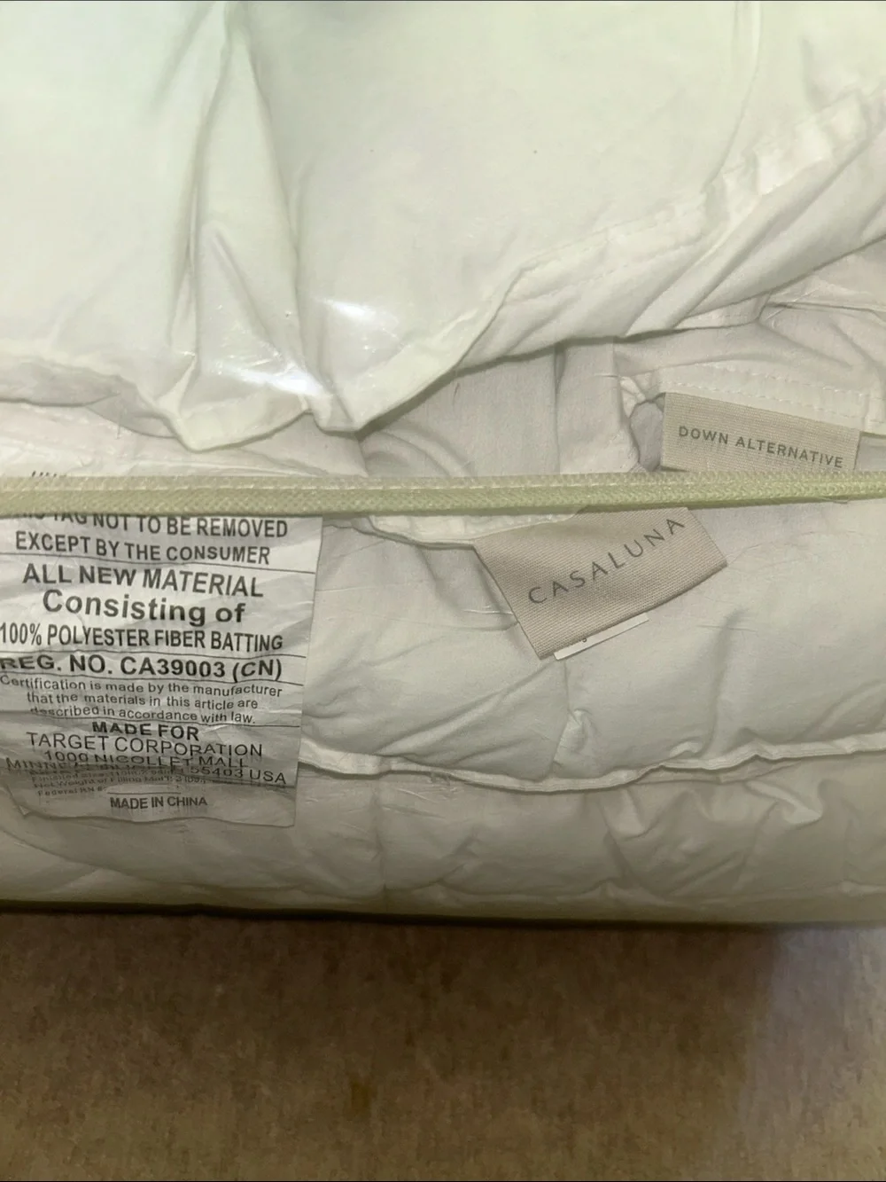 Casaluna King All-Seasons Down Alternative Comforter White